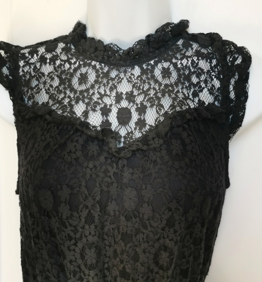 Navy Blue lace dress by Monteau size M NWT - Picture 6 of 12